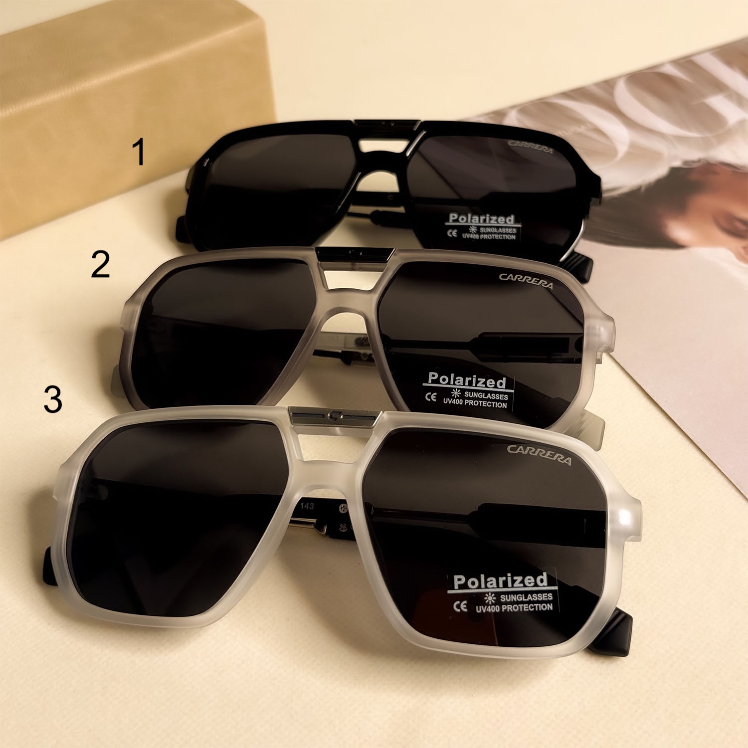 عینک آفتابی پلاریزه CARRERA مدل 64