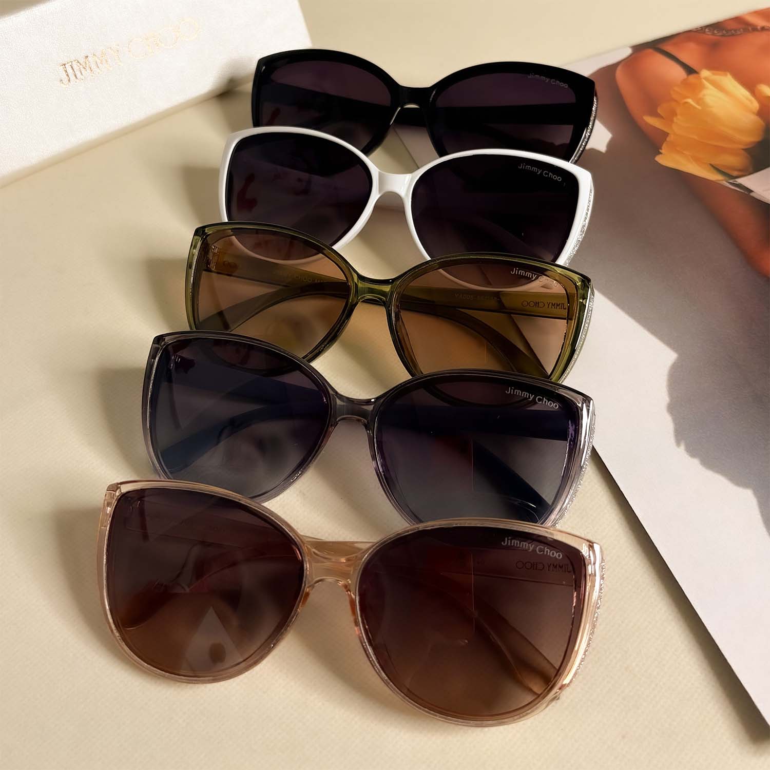 عینک آفتابی پولاریزه جیمی چوو Jimmy Choo مدل 56