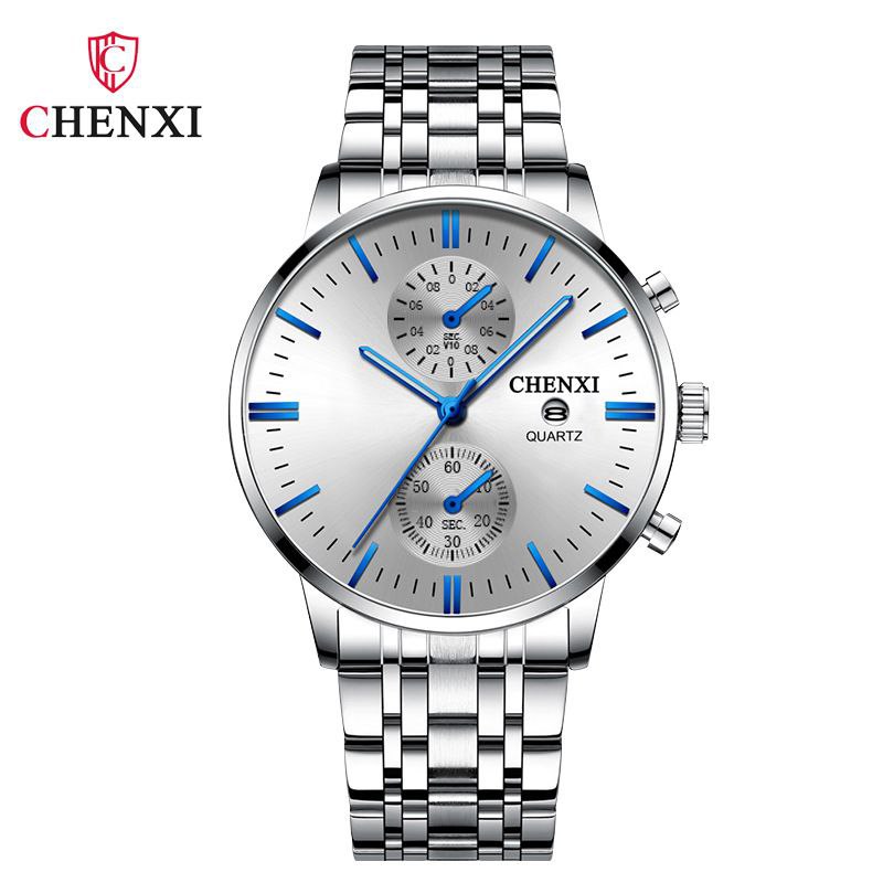 ساعت مچی مردانه چنکسی مدل CHENXI 071 نقره ای