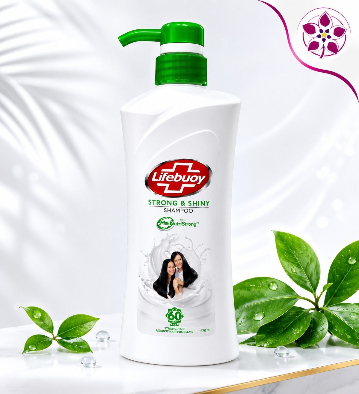 شامپو لایفبوی Strong and Shiny حجم 680 میل