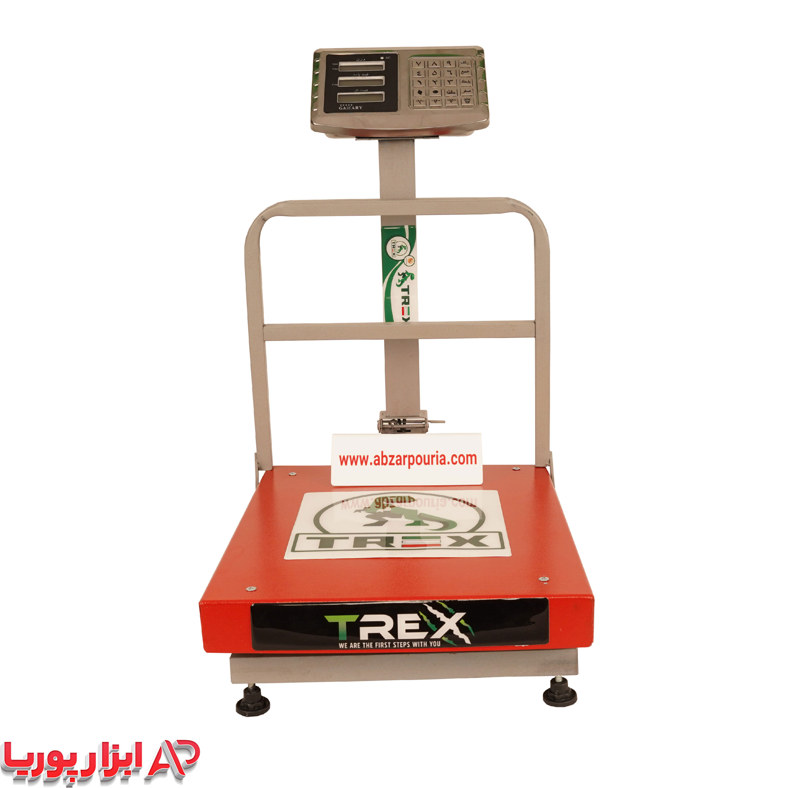باسکول دیجیتال 400 کیلویی محک کمری بدنه تیرکس سوپر با کفه 40*50با ضمانت یکساله