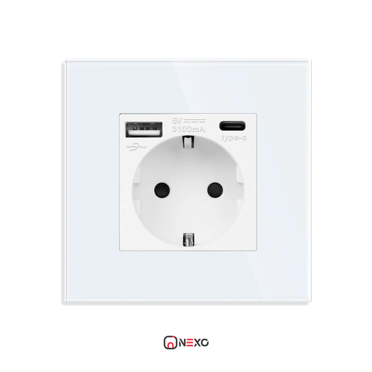 پریز ارت USB دار | مدل HOMO
