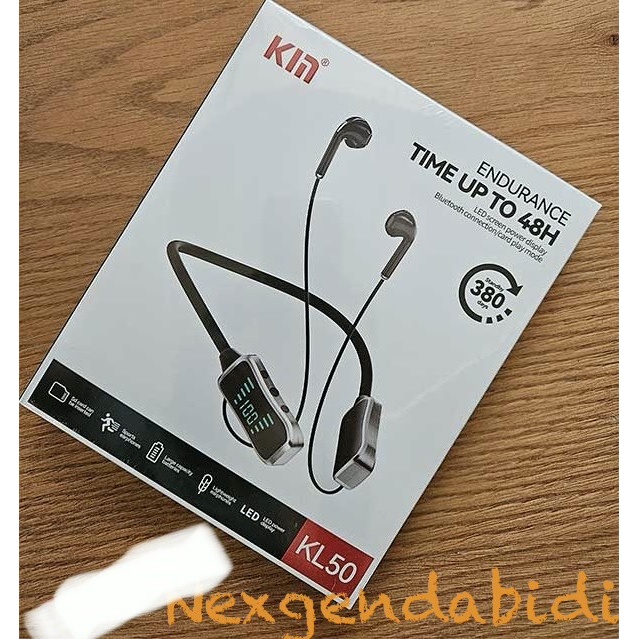 هندزفری گردنی بلوتوث KIN مدل KL50 Neckband Wireless با صدای قدرتمند و طراحی اسپرت