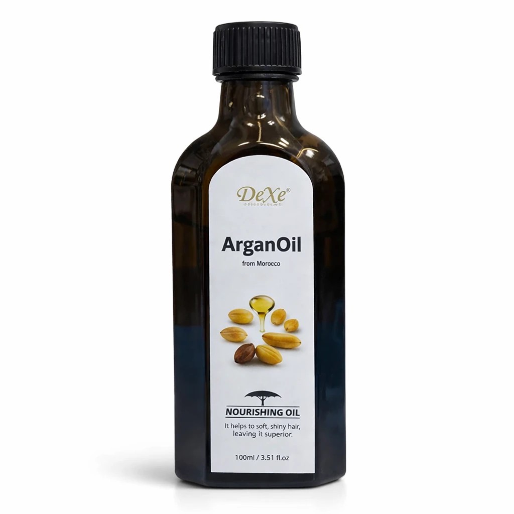 روغن آرگان خالص DeXe مغذی و درخشان کننده مو از مراکش