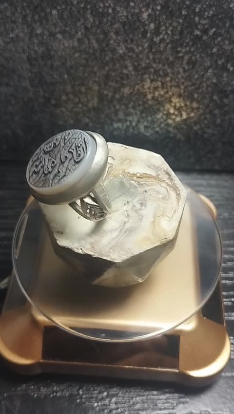 انگشتر نقره سنگ عقیق ابری