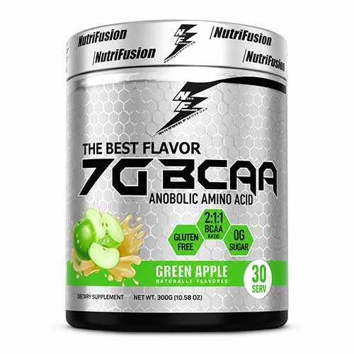 بیسیااِی 7 گرمی نوتریفارما (NutriFusion) - 300 گرمی با طعم سیب سبز