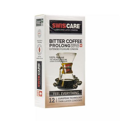 کاندوم تاخیری و خاردار قهوه تلخ سوئیس کر Bitter Coffee Prolong