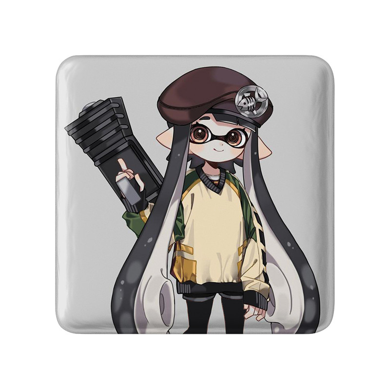 مگنت خندالو طرح بازی اسپلاتون Splatoon مدل مربعی کد 33313 – با بهترین کیفیت