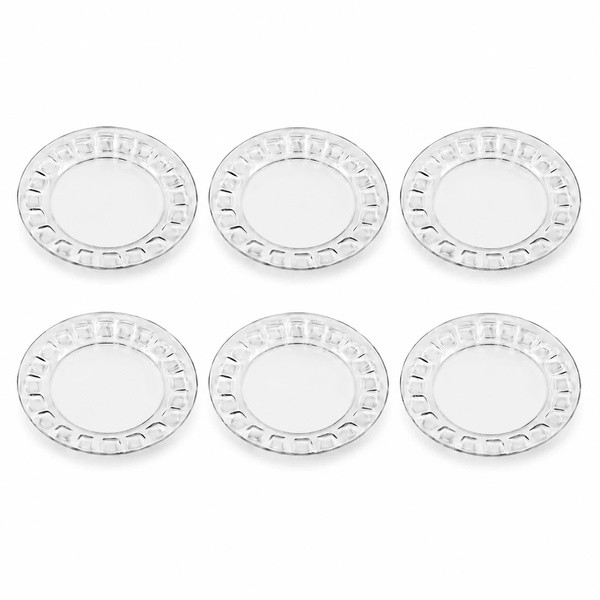 پیش دستی شیشه و بلور اصفهان مدل گلایل 5523 مجموعه 6 عددی
