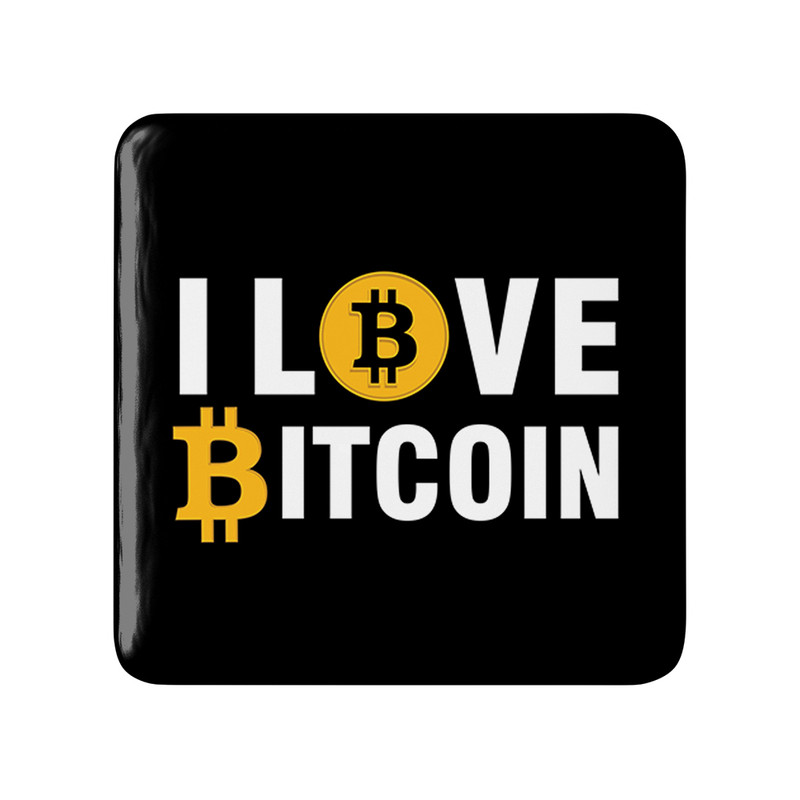 مگنت خندالو طرح I Love Bitcoin کد 10889 – با بهترین کیفیت