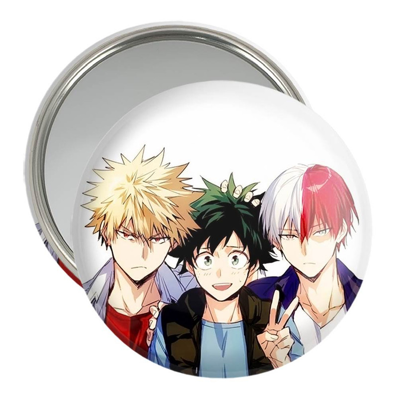 آینه جیبی خندالو مدل انیمه آکادمی قهرمان من My Hero Academia کد 10083 – با بهترین کیفیت