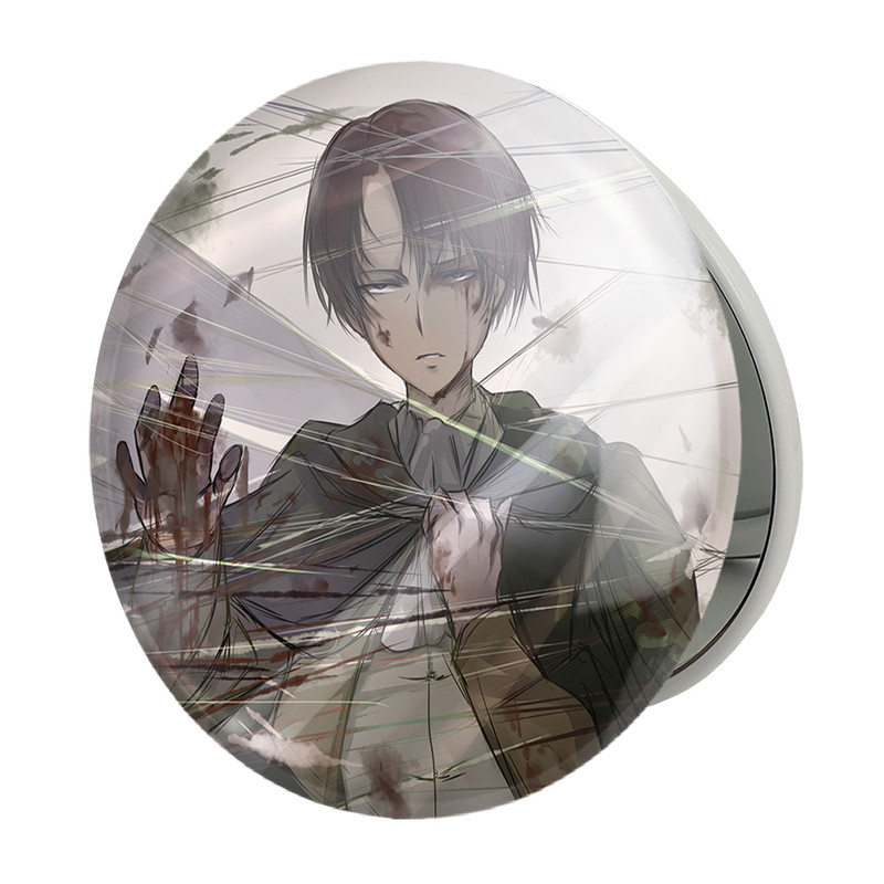آینه جیبی خندالو طرح لیوای انیمه اتک آن تایتان Attack on Titan مدل تاشو کد 18619 – با بهترین کیفیت