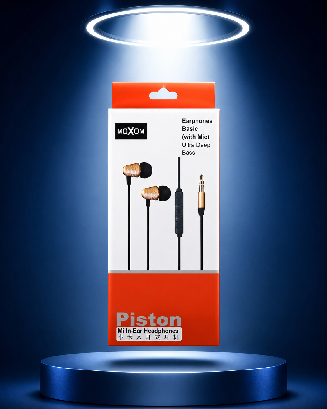 هندزفری سیمی MOXOM Piston Basic با میکروفون پس کرایه
