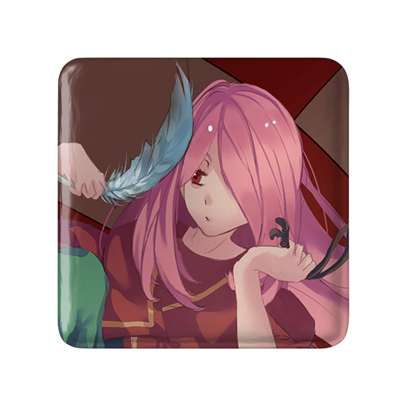 مگنت خندالو طرح سوسی انیمه جادوگران کوچک Little Witch Academia مدل مربعی کد 22912 ارسال فوری