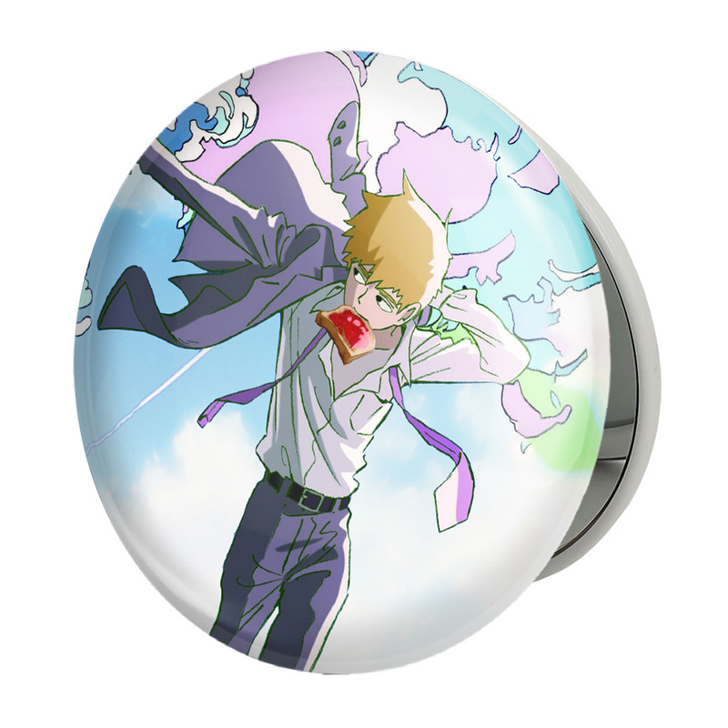 آینه جیبی خندالو طرح اراتاکا انیمه موب سایکو Mob Psycho 100 مدل تاشو کد 24483 ارسال فوری