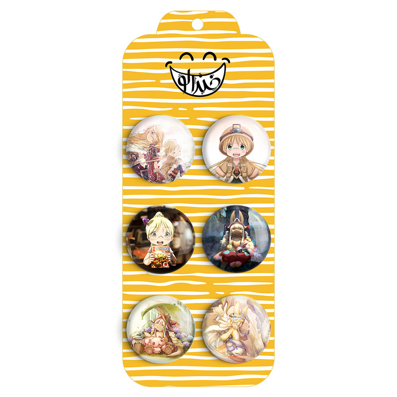 ارسال دیجی کالا مگنت خندالو طرح انیمه ساخته شده در پرتگاه Made in Abyss کد 1342A مجموعه 6 عددی ارسال دیجی کالا