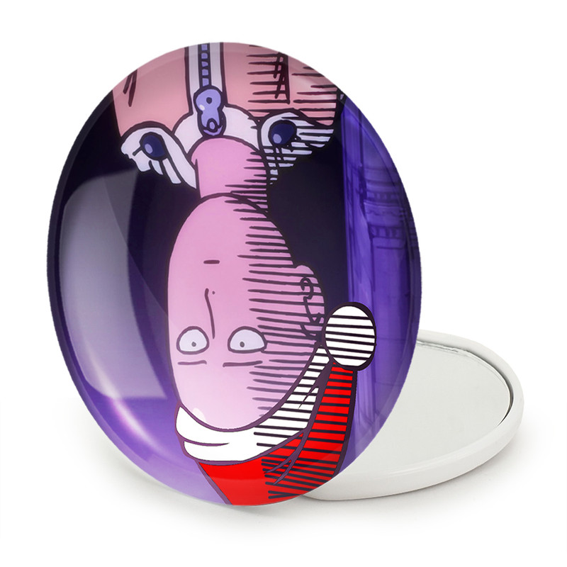 آینه جیبی خندالو طرح سایتاما انیمه مرد تک مشتی One Punch Man مدل تاشو کد 11403 ارسال فوری