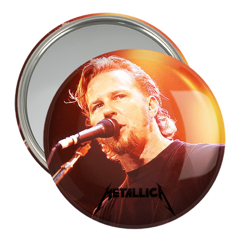 آینه جیبی خندالو مدل جیمز هتفیلد گروه موسیقی متالیکا Metallica کد 3259 ارسال فوری
