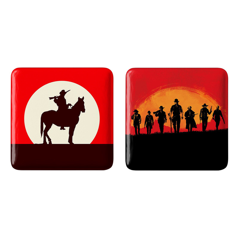 مگنت خندالو طرح رد دد Red Dead کد 1029610291 مجموعه 2 عددی – با بهترین کیفیت