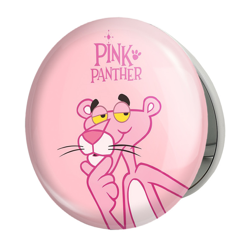 ارسال دیجی کالا آینه جیبی خندالو طرح پلنگ صورتی Pink Panther مدل تاشو کد 1399 ارسال دیجی کالا