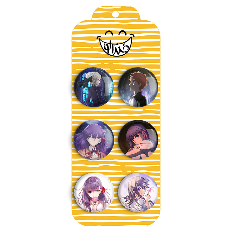مگنت خندالو طرح انیمه فیت استی نایت Fate Stay Night کد 1397B مجموعه 6 عددی ارسال فوری
