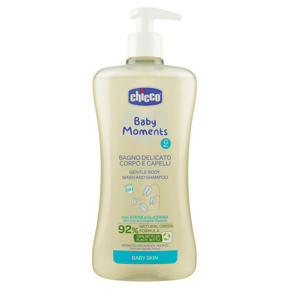 شامپو سر و بدن چیکو عصاره جو دو سر 500 میل Chicco