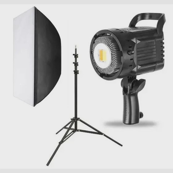 ویدیو لایت مدل Video Light Ky-Bk 1201 توان 300 وات با پایه و سافت باکس