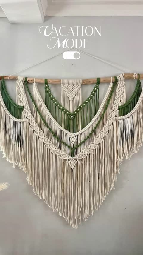 دیوارکوب برگ طرحدار مکرومه ارت بیوتی طرح یاسمین