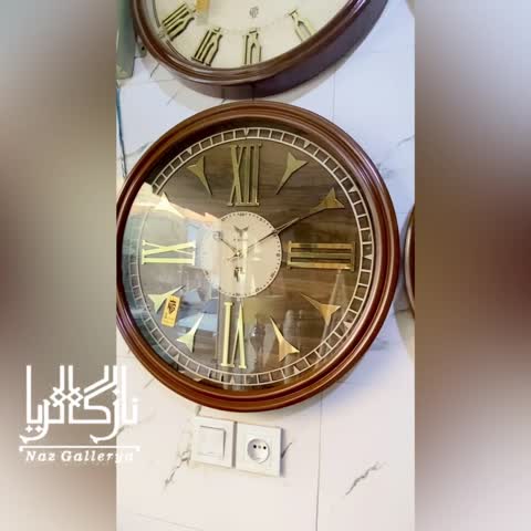 ساعت دیواری چوبی قطر 60 سانت برند فونیکس مدل توکیو1( هزینه ارسال بصورت پس کرایه)