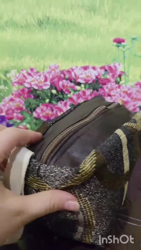کیف لوازم ارایش پارچه ای 