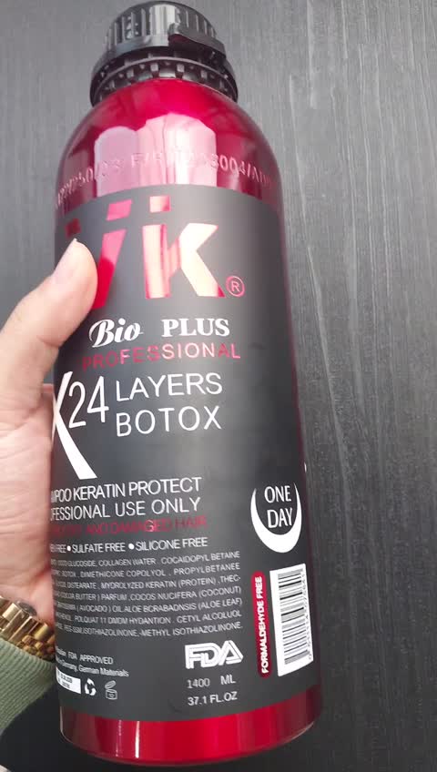 بوتاکس مو 24 لایه وی کی LAYERS BOTOX VK X24 اصلی هزاروچهارصد میل برزیلی