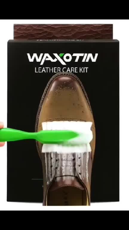 کیت تمیزکننده و نگه دارنده چرم واکسوتین Waxotin ( همراه واکس گیاهی )