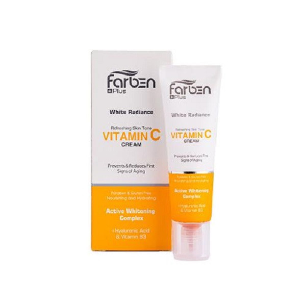 کرم شفاف کننده ویتامین C فاربن شماره 6 Farben Vitamin C Cream حجم 30 میلیلیتر