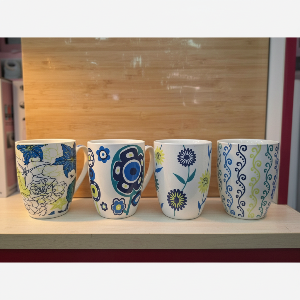 ماگ سرامیگی طرح گل