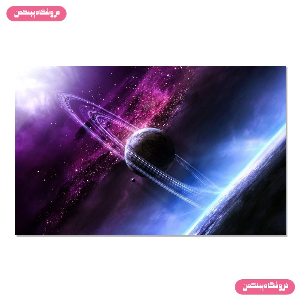 پوستر پینکمن طرح فضایی زحل Space Saturn 7 Jm