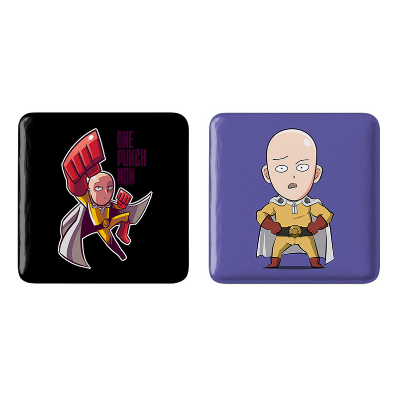 ارسال دیجی کالا مگنت خندالو طرح سایتاما انیمه مرد تک مشتی One Punch Man کد 1052710523 مجموعه دو عددی ارسال دیجی کالا