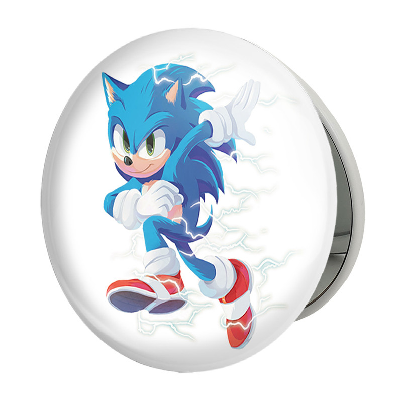 ارسال دیجی کالا آینه جیبی خندالو طرح سونیک Sonic مدل تاشو کد 37011 ارسال دیجی کالا