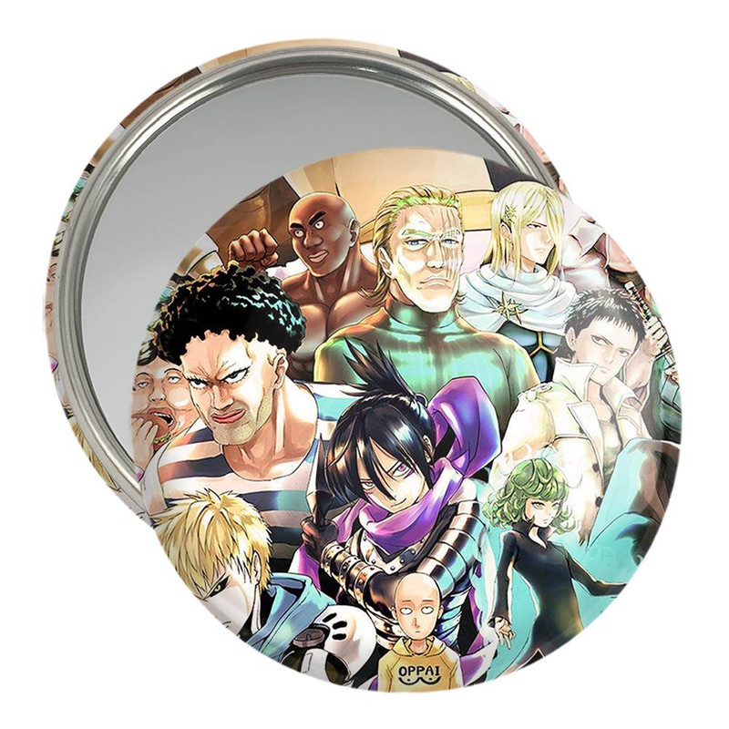 آینه جیبی خندالو مدل انیمه مرد تک مشتی One Punch Man کد 10519 ارسال فوری