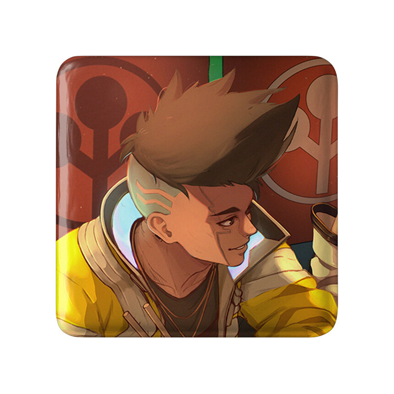 مگنت خندالو طرح دیوید انیمه سایبر پانک Cyberpunk مدل مربعی کد 22468 – با بهترین کیفیت