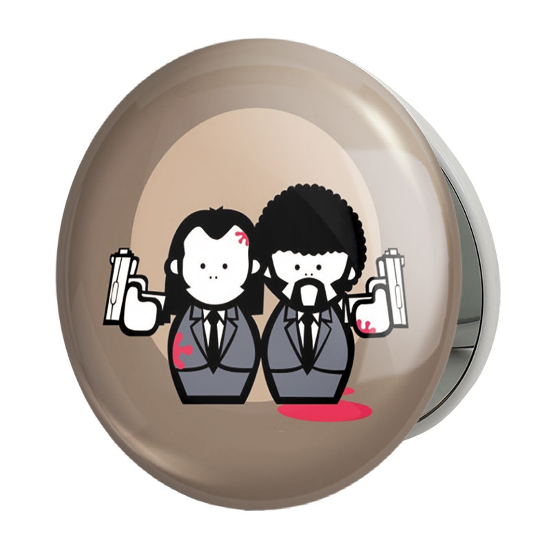 آینه جیبی خندالو طرح سریال پالپ فیکشن Pulp Fiction مدل تاشو کد 13842 – با بهترین کیفیت