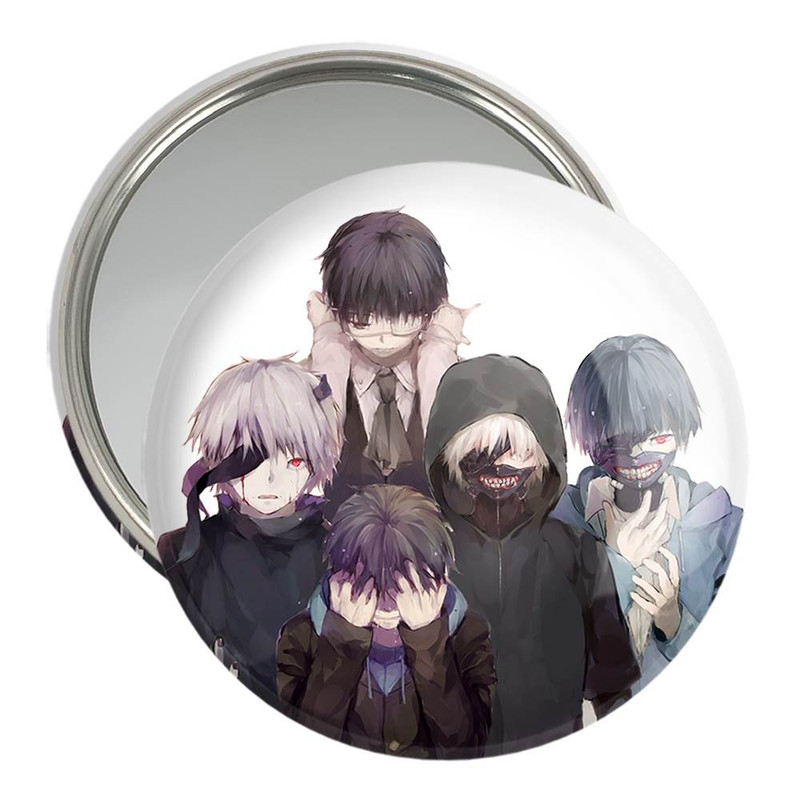 آینه جیبی خندالو مدل کانکی کن انیمه توکیو غول Tokyo Ghoul کد 11902 – با بهترین کیفیت