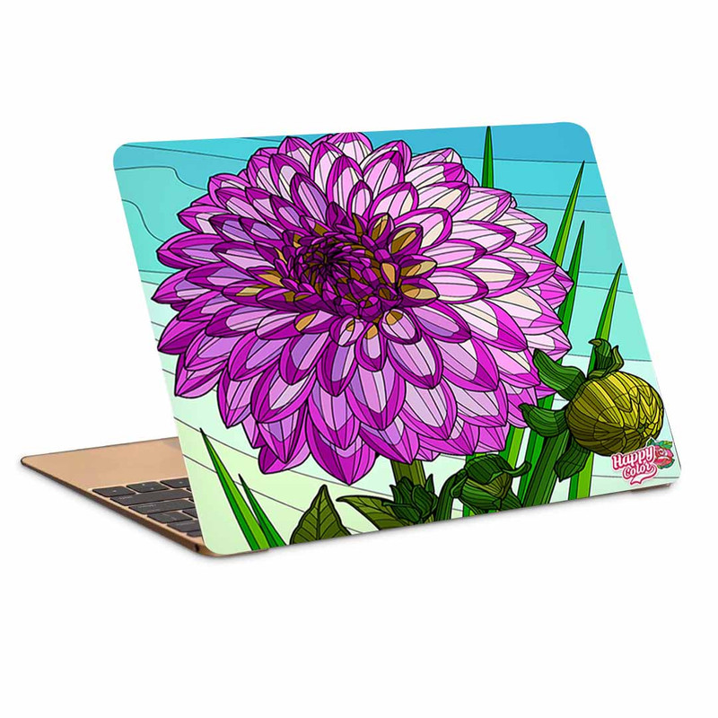 استیکر لپ تاپ طرح شاخه گل کد P-67 مناسب برای لپ تاپ 15.6 اینچ