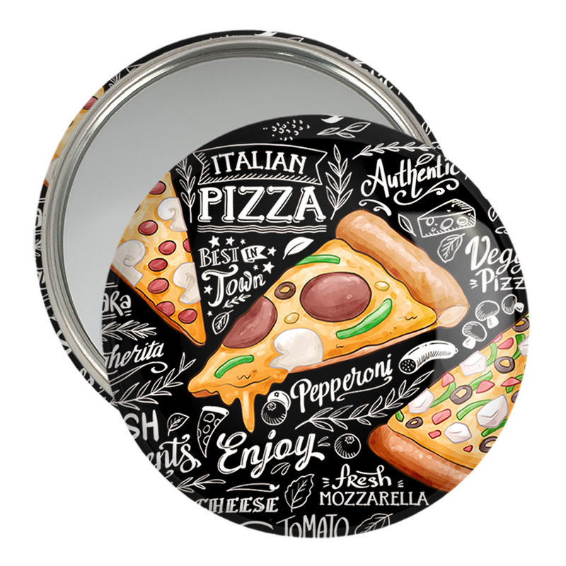 ارسال دیجی کالا آینه جیبی خندالو مدل پیتزا Pizza کد 31091 ارسال دیجی کالا
