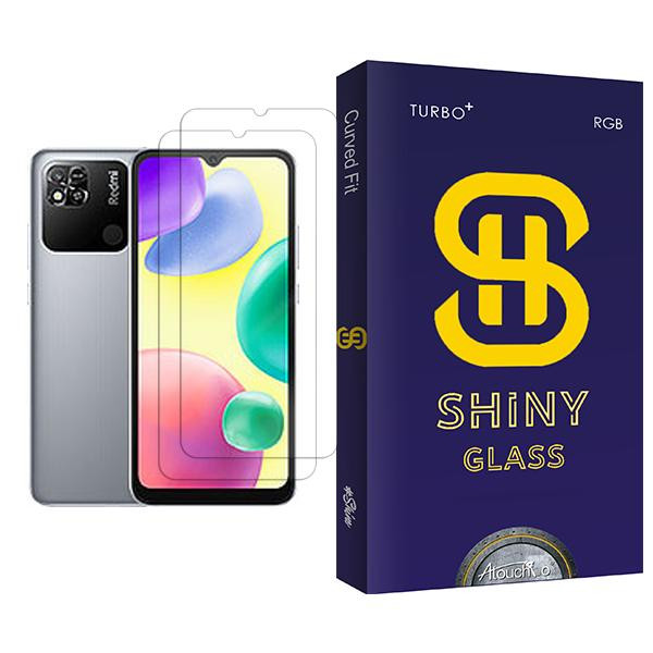 محافظ صفحه نمایش آتوچبو مدل Shiny Glass MIX002 مناسب برای گوشی موبایل شیائومی Redmi 10A بسته دو عددی
