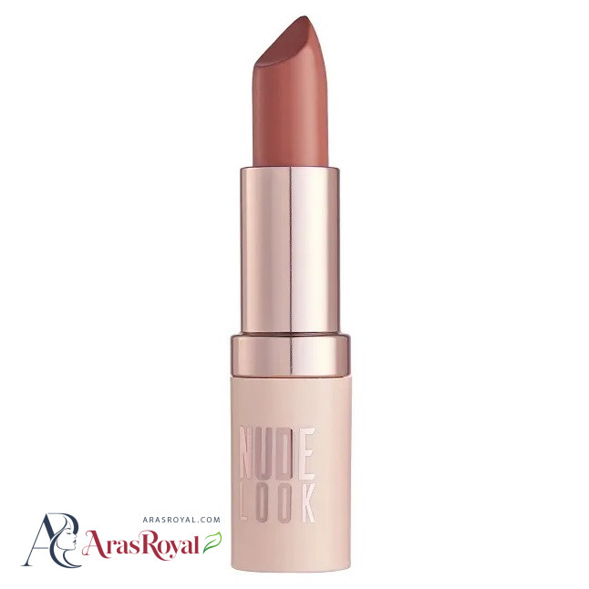 رژ لب جامد و مات گلدن رز Golden Rose سری Nude Look شماره 2 رنگ Peachy Nude