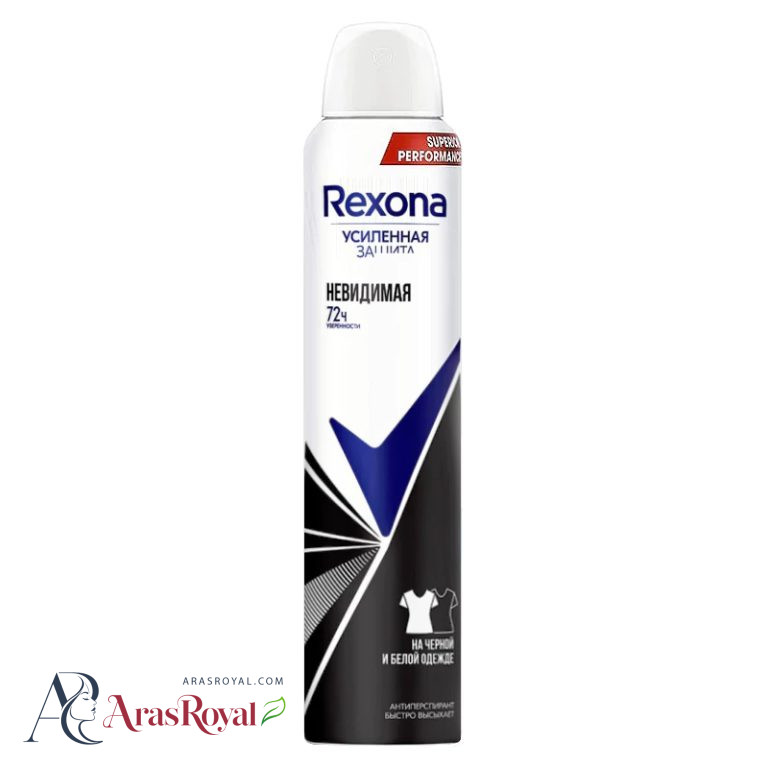 اسپری ضد تعریق زنانه رکسونا Rexona رایحه black and white حجم 200 میل