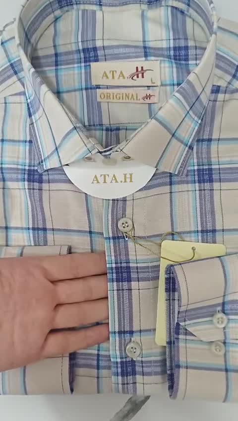 پیراهن مردانه چهارخونه درجه یک کد210