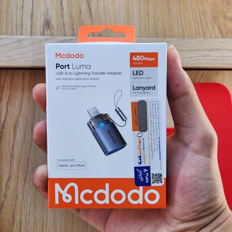 مبدل (OTG) USB-A به لایتنینگ مک دودو مدل OT-739