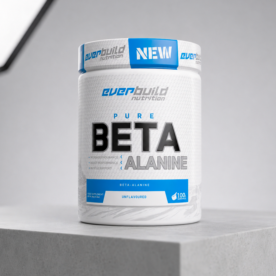 بتا آلانین خالص اوربیلد 300 گرمی (Everbuild Nutrition Pure Beta Alanine ) اورجینال بریتانیایی