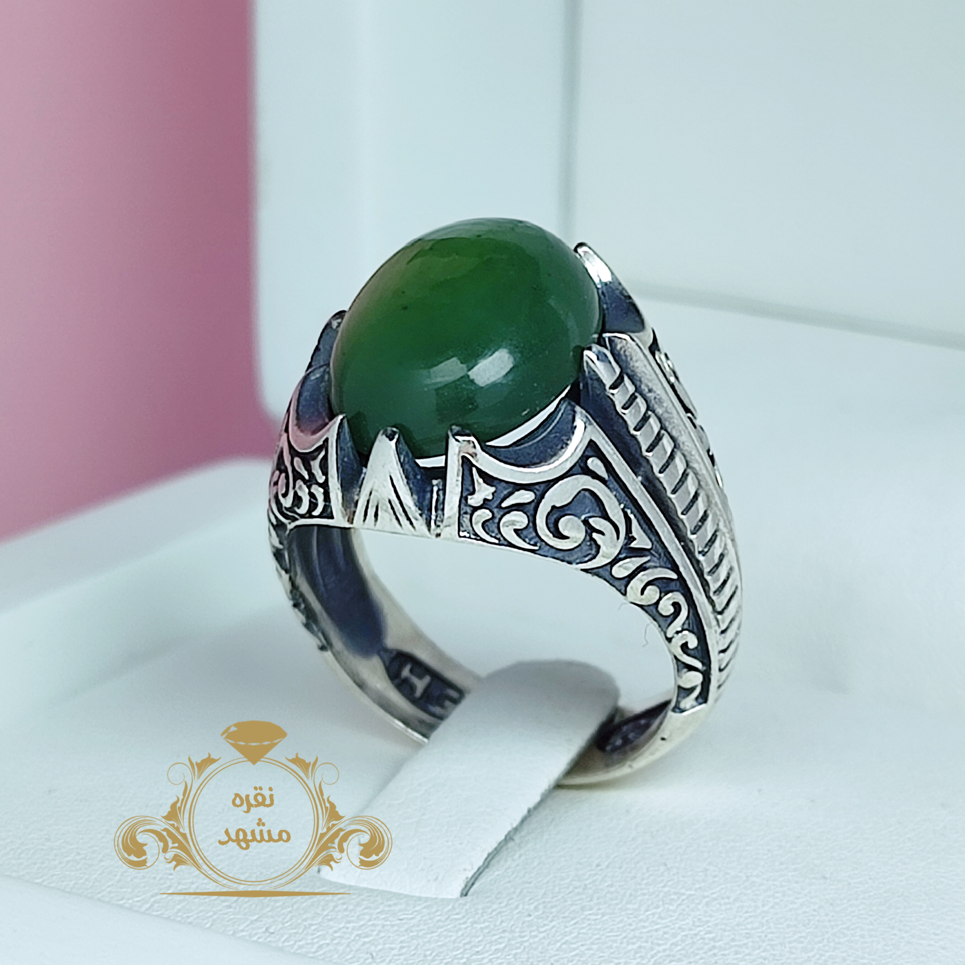 انگشتر اصل یشم یمنی اصلی
